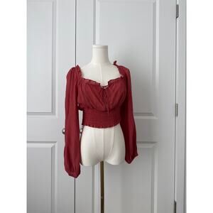 Altar'd State Peasant Cottage Milkmaid Crop Top Romantic Forrest Fairy